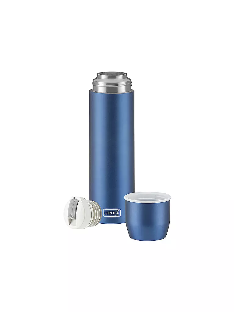 LURCH Isolierflasche Thermosflasche Mit Becher EDS 0 45l Denim Blue Blau